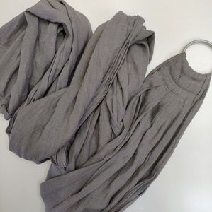 Grey Linen Ring Sling